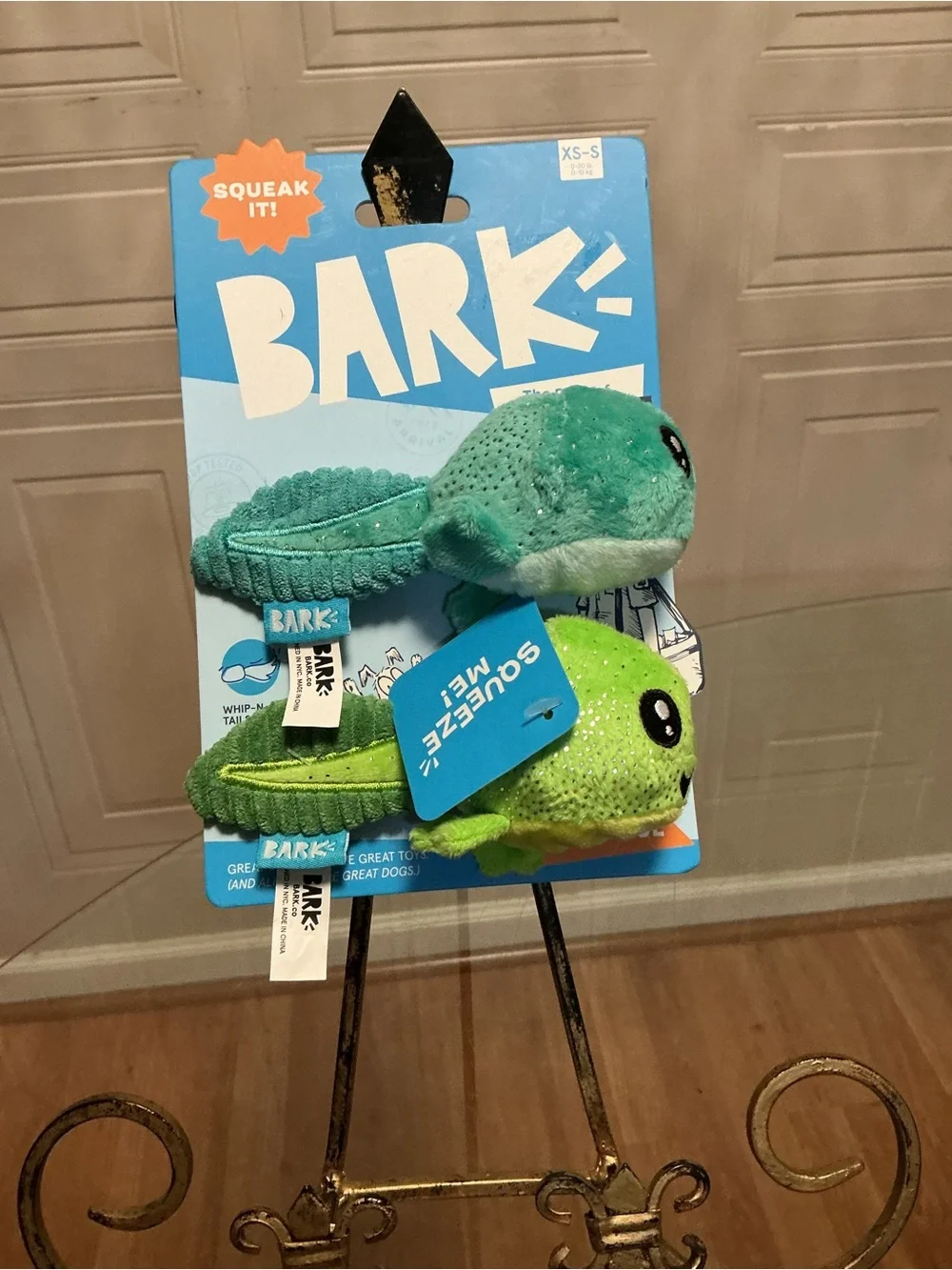 Bark Box Best of Bark TAD & PAUL Tadpoles Frogs Squeaky Dog Toy